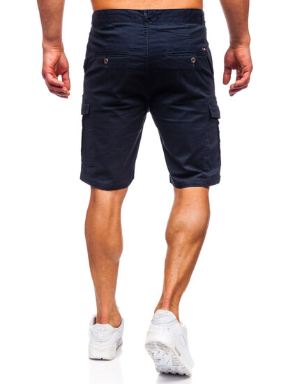 Shorts cargo de tela para hombre azul marino Bolf MP0188BS