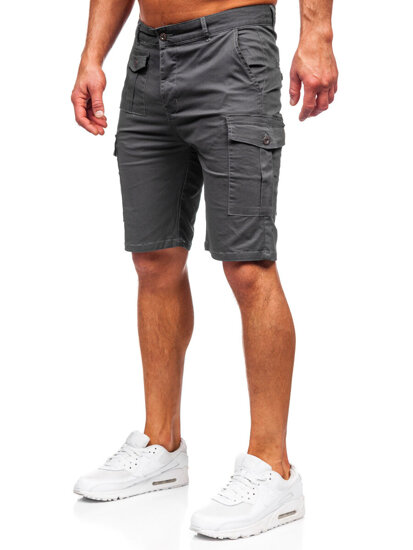 Shorts cargo de tela para hombre grafito Bolf MP0188GS