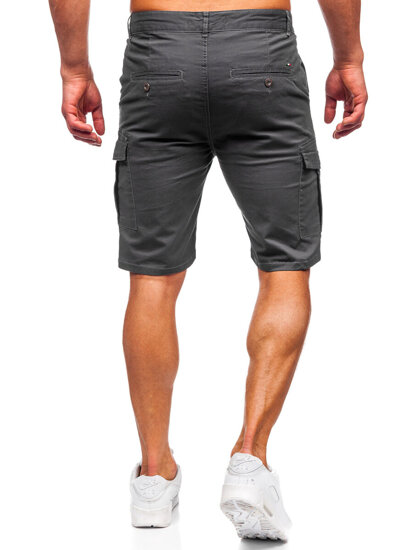 Shorts cargo de tela para hombre grafito Bolf MP0188GS