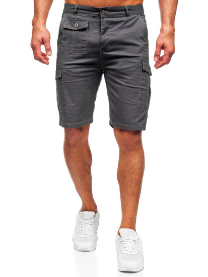 Shorts cargo de tela para hombre grafito Bolf MP0188GS