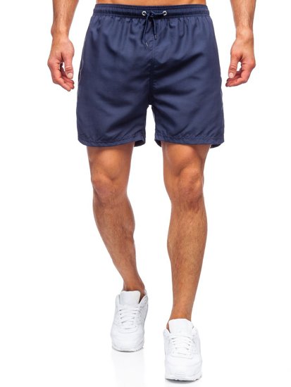 Shorts de baño para hombre color azul oscuro Denley YW07001