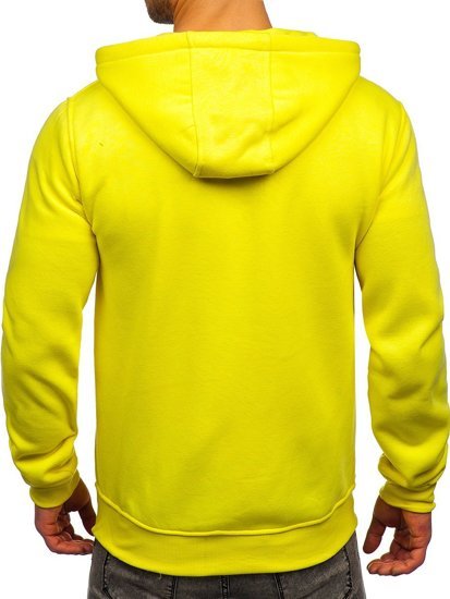 Sudadera abierta con capucha para hombre color amarillo claro Bolf 2008