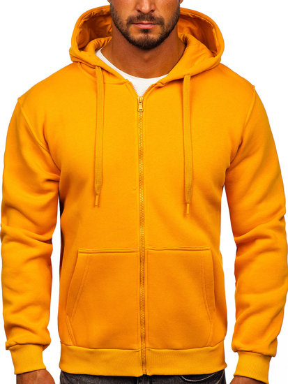 Sudadera abierta gruesa con capucha para hombre camel Bolf 2008