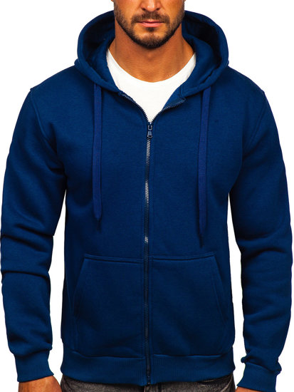 Sudadera abierta gruesa con capucha para hombre indigo Bolf 2008