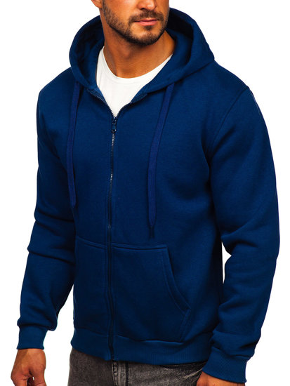 Sudadera abierta gruesa con capucha para hombre indigo Bolf 2008