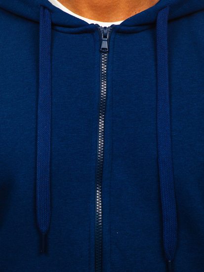 Sudadera abierta gruesa con capucha para hombre indigo Bolf 2008