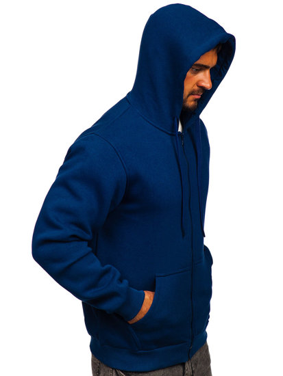 Sudadera abierta gruesa con capucha para hombre indigo Bolf 2008