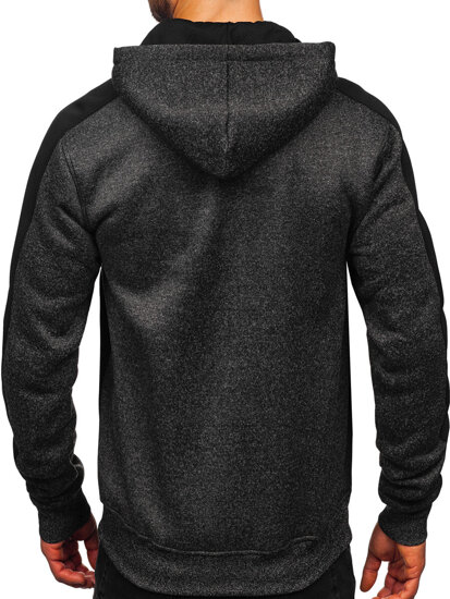 Sudadera-chaqueta con capucha para hombre grafito Bolf TC1230