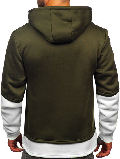 Sudadera con capucha e impresión para hombre verde Bolf LJ0586A