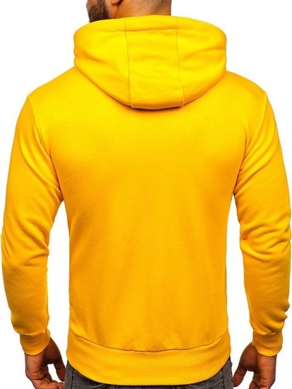 Sudadera con capucha para hombre amarillo Bolf 1004-1