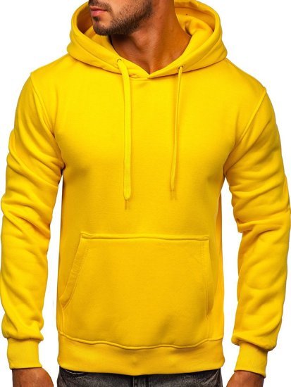 Sudadera con capucha para hombre amarillo claro Bolf 2009