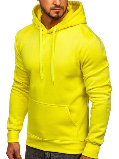 Sudadera con capucha para hombre amarillo fluorescente Bolf 2009