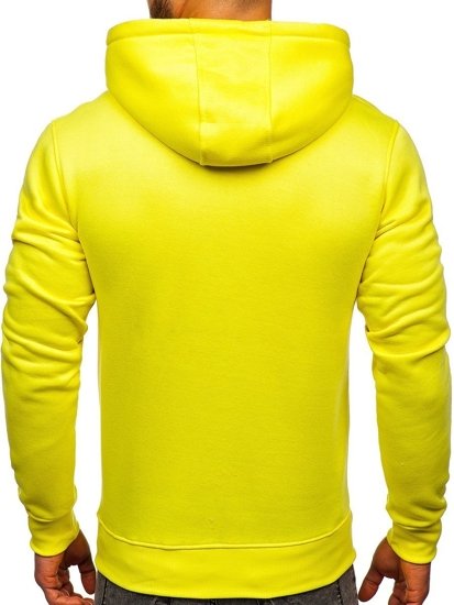 Sudadera con capucha para hombre amarillo fluorescente Bolf 2009