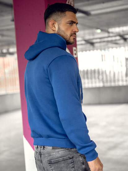 Sudadera con capucha para hombre azul medio Bolf 2008A