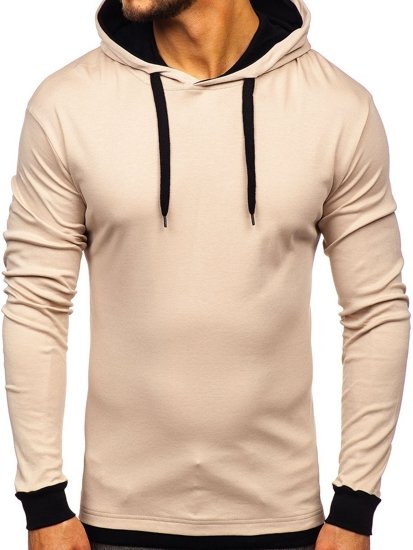 Sudadera con capucha para hombre beige Bolf 145380