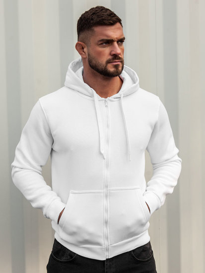 Sudadera con capucha para hombre blanco Bolf 2008A