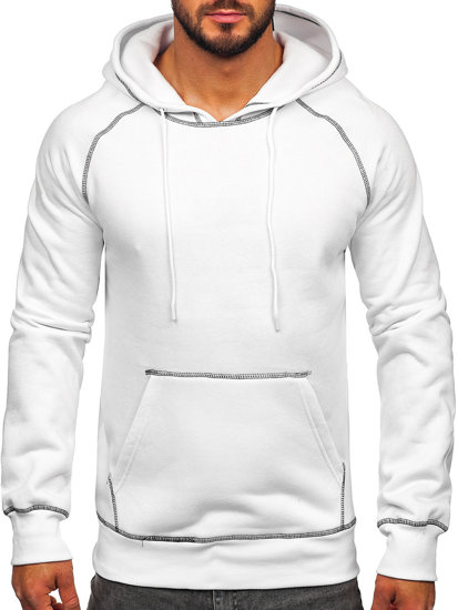 Sudadera con capucha para hombre blanco Bolf 8B152