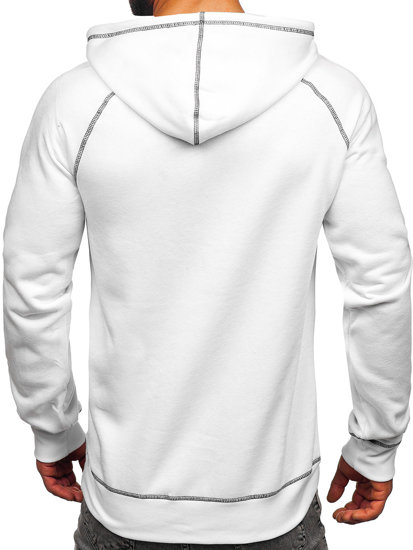 Sudadera con capucha para hombre blanco Bolf 8B152