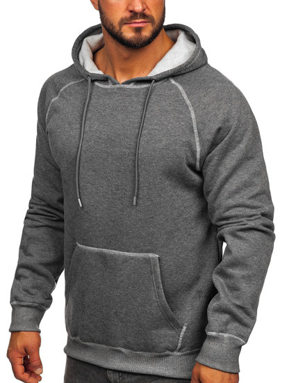 Sudadera con capucha para hombre grafito Bolf 8B152