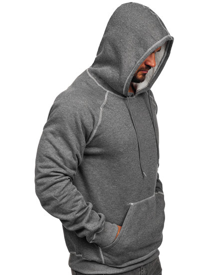 Sudadera con capucha para hombre grafito Bolf 8B152