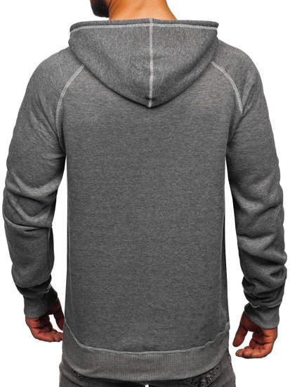 Sudadera con capucha para hombre grafito Bolf 8B152