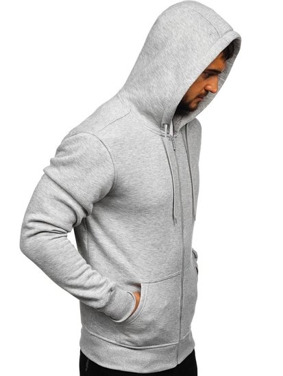 Sudadera con capucha para hombre gris Bolf 2008