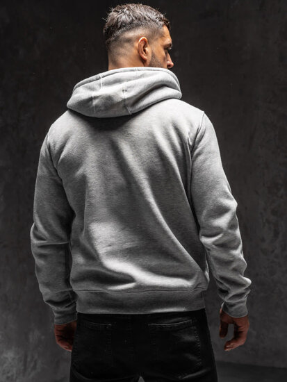 Sudadera con capucha para hombre gris Bolf 2008A1