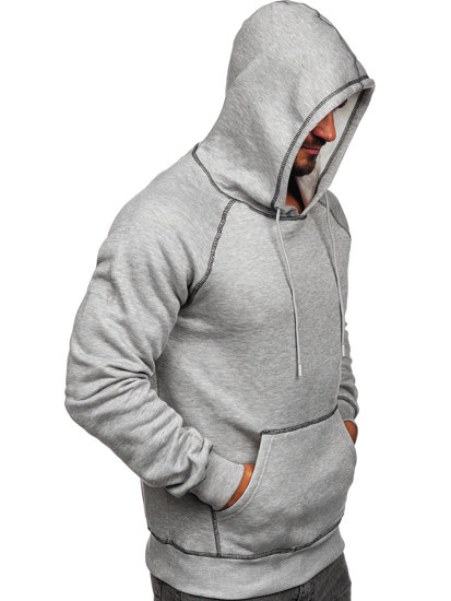 Sudadera con capucha para hombre gris Bolf 8B152