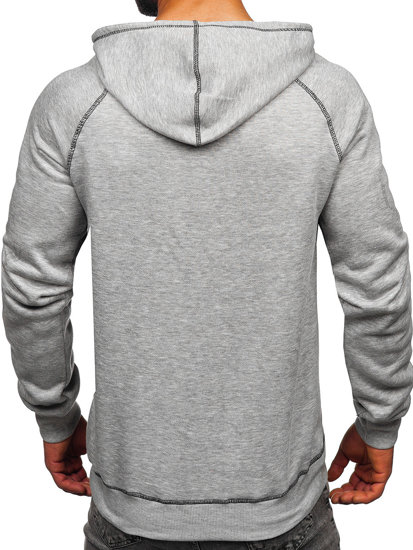 Sudadera con capucha para hombre gris Bolf 8B152