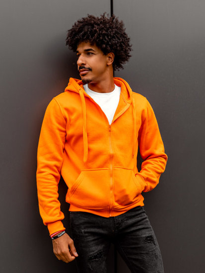 Sudadera con capucha para hombre naranja Bolf 2008A