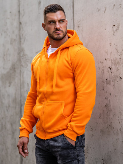 Sudadera con capucha para hombre naranja Bolf 2008A