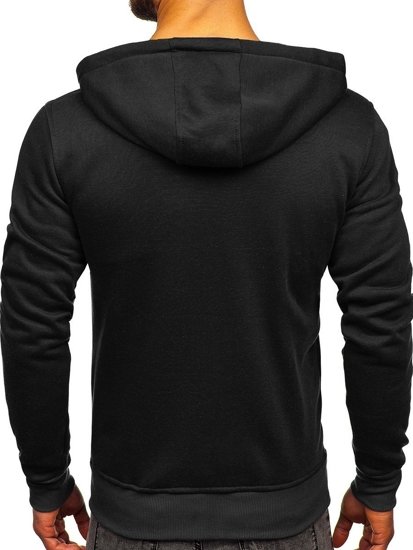 Sudadera con capucha para hombre negro Bolf 2008