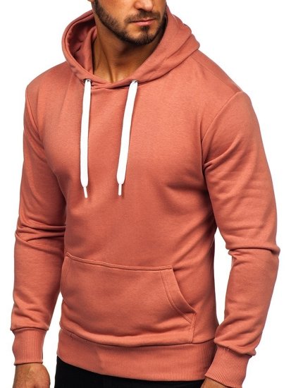 Sudadera con capucha para hombre rosa Bolf 1004-1