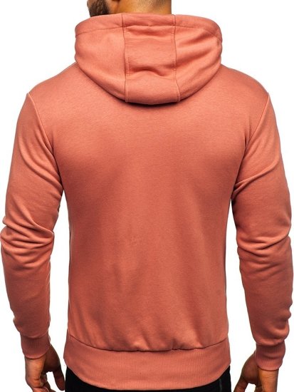 Sudadera con capucha para hombre rosa Bolf 1004-1