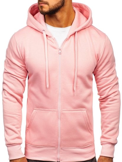 Sudadera con capucha para hombre rosa claro Bolf 2008