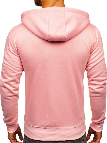 Sudadera con capucha para hombre rosa claro Bolf 2008