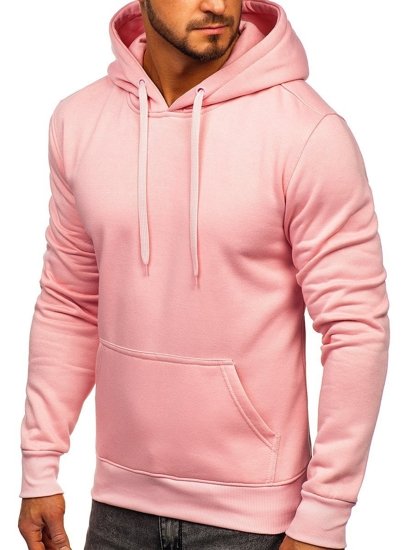 Sudadera con capucha para hombre rosa claro Bolf 2009