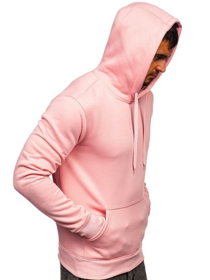 Sudadera con capucha para hombre rosa claro Bolf 2009