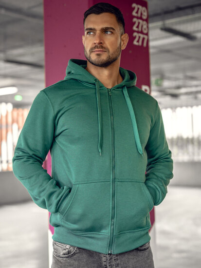 Sudadera con capucha para hombre verde Bolf 2008A