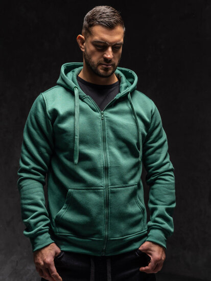 Sudadera con capucha para hombre verde Bolf 2008A1