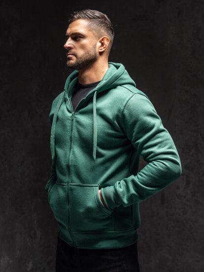 Sudadera con capucha para hombre verde Bolf 2008A1