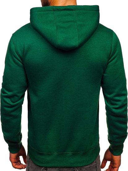 Sudadera con capucha para hombre verde oscura Bolf 2009