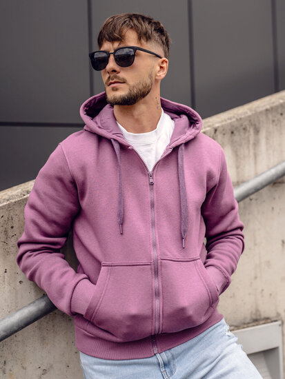 Sudadera con capucha para hombre violeta Bolf 2008A