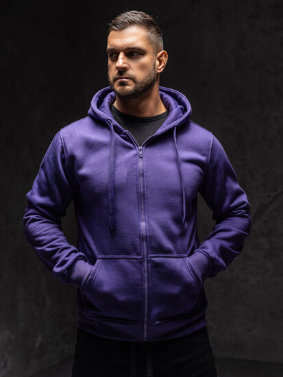 Sudadera con capucha para hombre violeta Bolf 2008A1