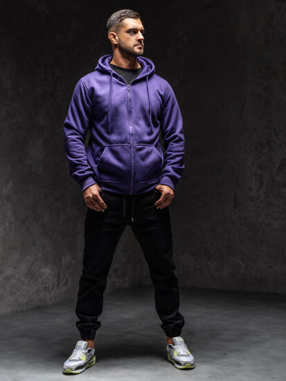 Sudadera con capucha para hombre violeta Bolf 2008A1