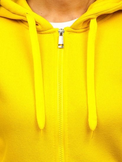 Sudadera con capucha para mujer amarillo Bolf W03B