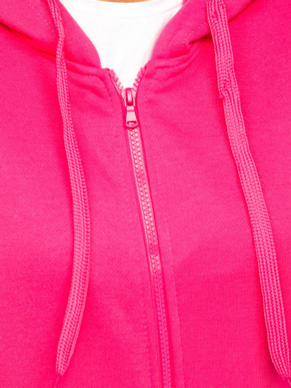 Sudadera con capucha para mujer fucsia Bolf W03B