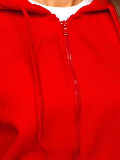 Sudadera con capucha para mujer rojo Bolf W03B