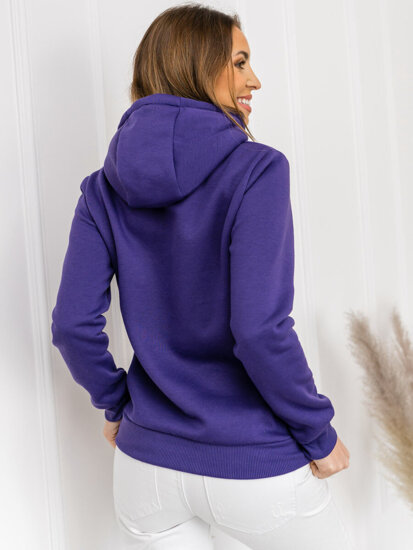 Sudadera con capucha para mujer violeta Bolf W03BA