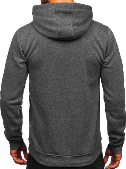 Sudadera con capucha tipo canguro para hombre grafito Bolf MB001